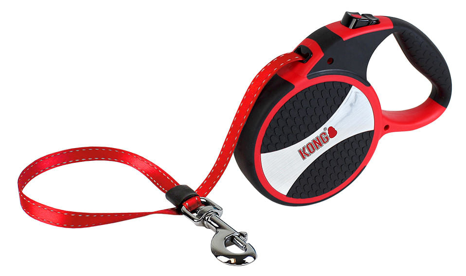 KONG Explore Retractable Leash - Red  