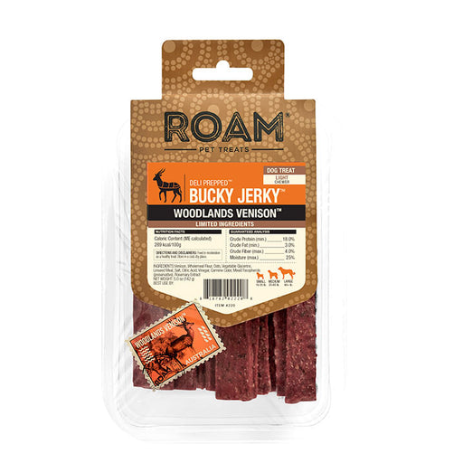 Roam Dog Treats Bucky Jerky - See product for detailsVenison