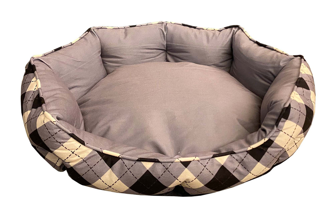 Mink Tufted Euro Bed - Chiseled & Vanilla Ice Large 