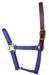 Valhoma Premium Breakaway Nylon Halter with Leather Crown - BlueLarge