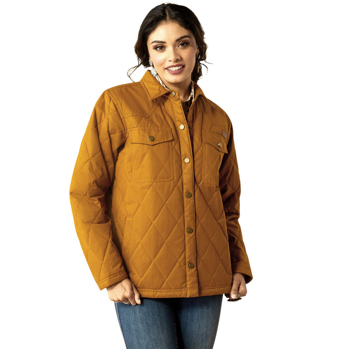 Ariat Women's Grizzly Quilted Barn Jacket - BrownSmall