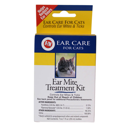 R-7M Ear Mite Treatment Kit for Cats  1 oz -   