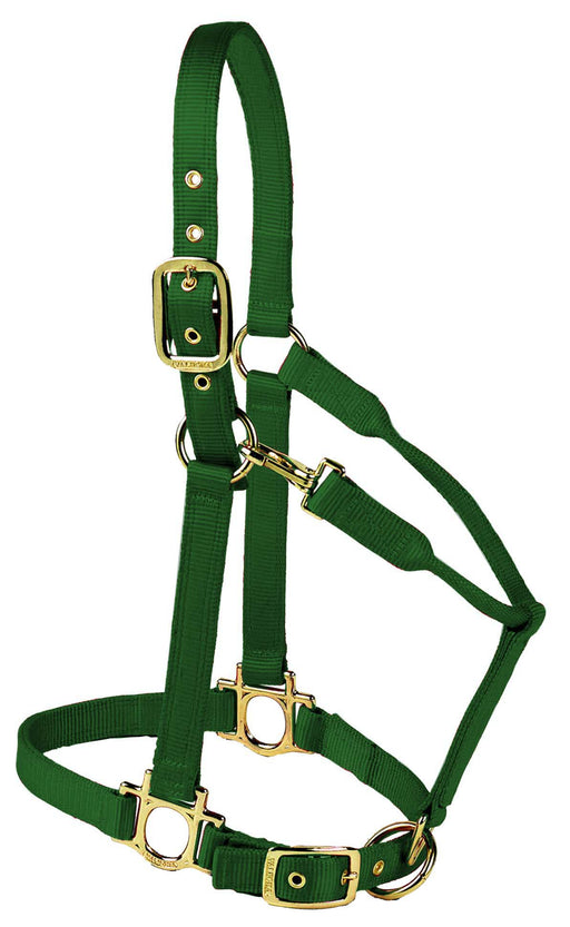 Valhoma Premium Adjustable Nylon Halter - Hunter GreenSmall