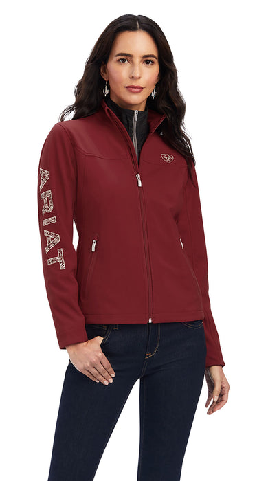 Ariat Women's Aparejo Team Softshell Jacket, Sun-Dried Tomato - XXLarge  