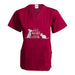 Dog is Good Scrub Top, Fun and Games Cat and Dog - Wine S 