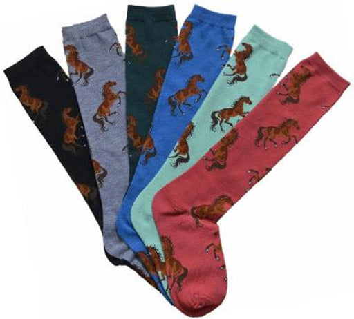 Lila Bay Horse Knee Socks, Ladies, 6pk - Multi  