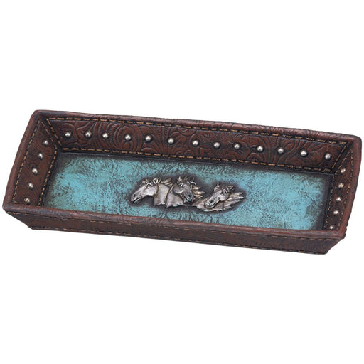 Horse Head Tray - Turquoise  