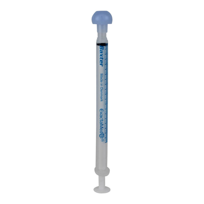 Baxter Oral Syringe Full Plunger Clear - 1 cc, Full Plunger  