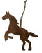 Cowhide Leather Christmas Ornament - Horse  