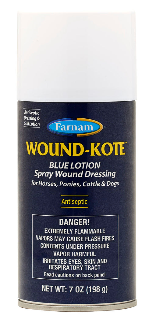 Farnam Wound-Kote Blue Lotion Spray Wound Dressing, 7 oz - 7 oz