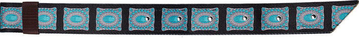 Concho Print Off Billet - BLACK TURQUOISE  