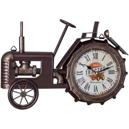 Bronze Tractor Wall Clock - Bronze  