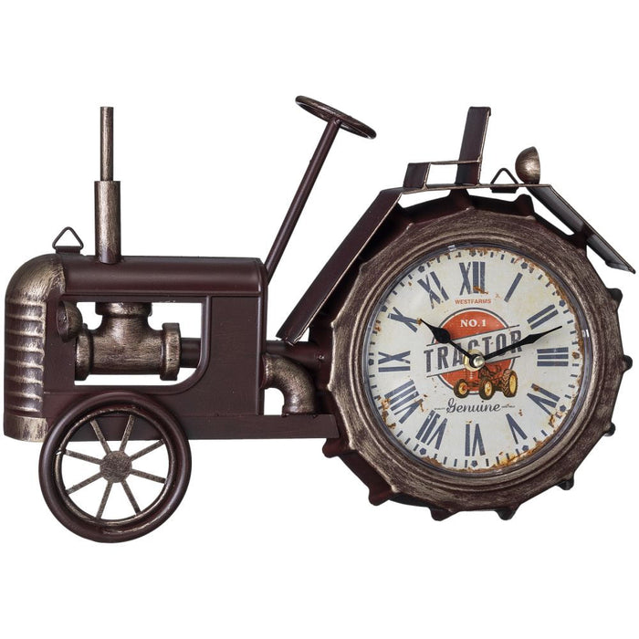 Bronze Tractor Wall Clock - Bronze  