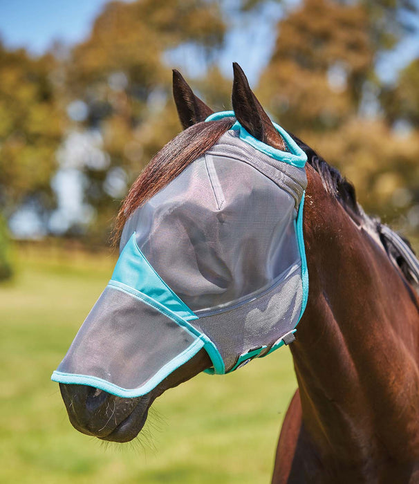 WeatherBeeta ComFITec Deluxe Fine Mesh Fly Mask with Nose - Cob  