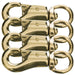 Round Eye Solid Brass Bull Snap, 3 3/4', 4 pk - 