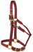 Valhoma Premium Adjustable Nylon Halter - BurgundyLarge