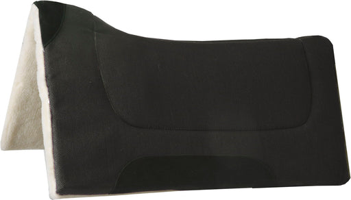 Blue Horse Brushed Wool Contoured Saddle Pad - Black  