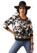 Ariat Women's R.E.A.L. Crew Holstein Cow Print Sweatshirt - Small  