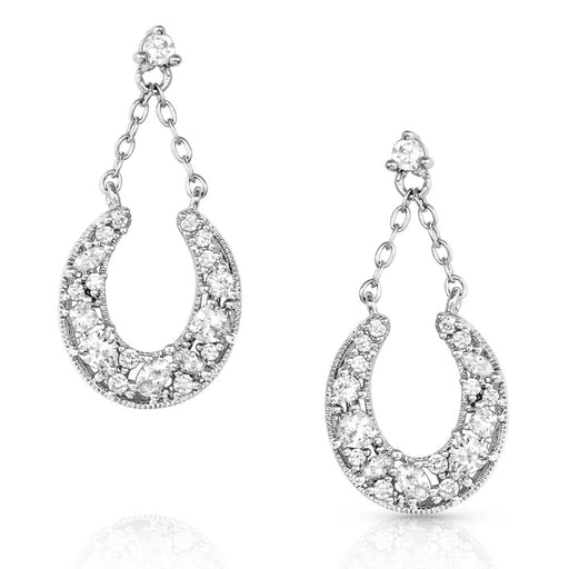 Intentional Luck Crystal Drop Earrings -   