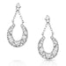 Intentional Luck Crystal Drop Earrings -   