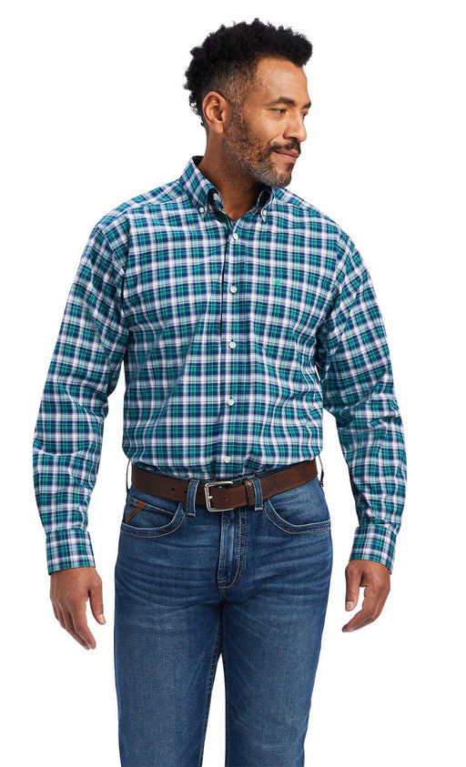 Ariat Men's Pro Series Brantleigh Stretch Classic Fit Shirt, Jelly Bean - XXXL  