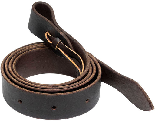 Poplar Head Premium Oiled Latigo Leather Cinch Strap - Brown  