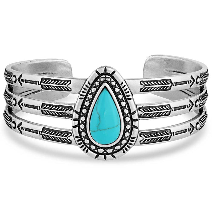 Ways of the West Turquoise Cuff Bracelet -   