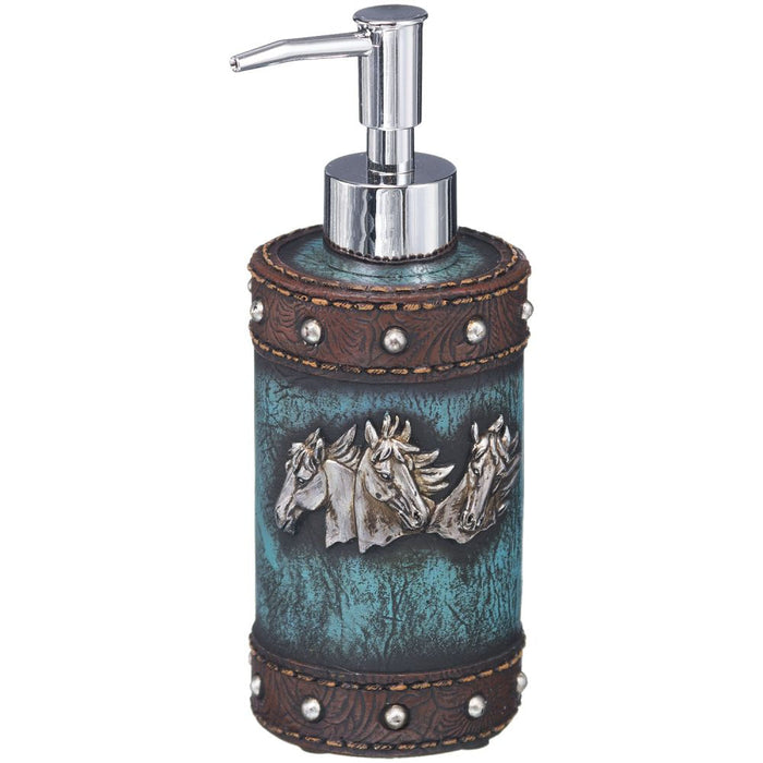 Horse Head Soap Pump - Turquoise  