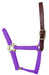 Valhoma Foal & Yearling Premium Breakaway Nylon Halter with Leather Crown - Purple Yearling Purple