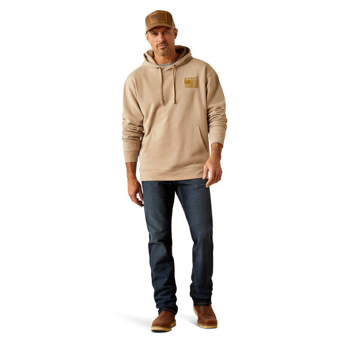 Ariat Mens Camo Hex Hoodie - BeigeXXXL