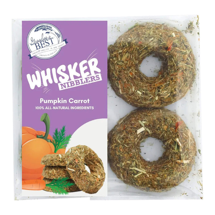 Grandpa's Best Whisker Nibblers Treats - Timothy Hay with Pumpkin and Carrot