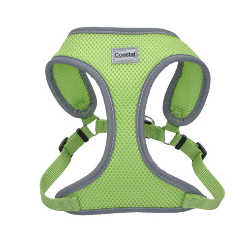 Comfort Soft Reflective Wrap Adjustable Dog Harness - Lime Large - 1" x 28"-36" 