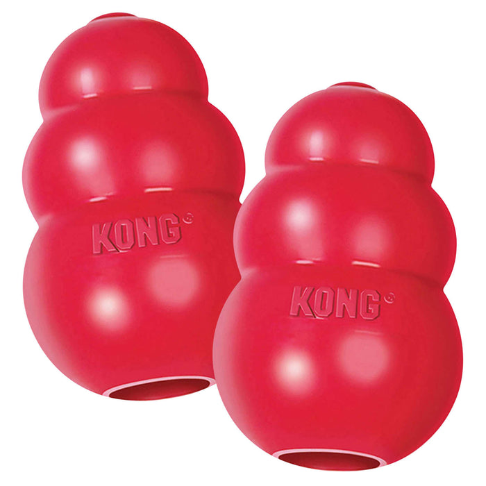 7-5-qt-ss-feeding-bowl-77270 - Med. Red Kong, 3.5", 2 Pack