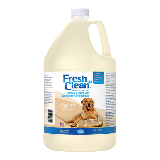 Fresh 'n Clean Oatmeal and Baking Soda Conditioner, 1 Gallon - YellowTropical Breeze Scent1 gallon, 15:1 Concentrate