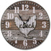 Rustic Chicken Wall Clock - Brown  