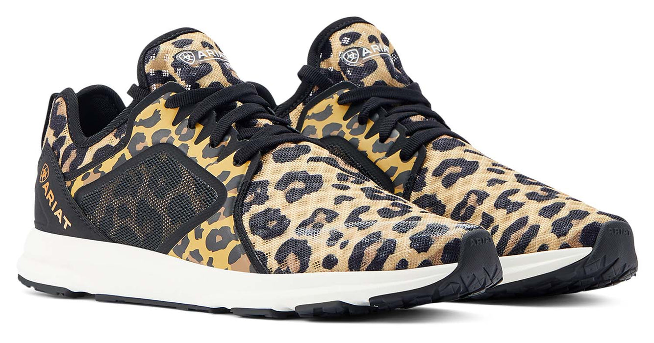 Ariat Women's Fuse Tennis Shoes, Leopard Print - 9  