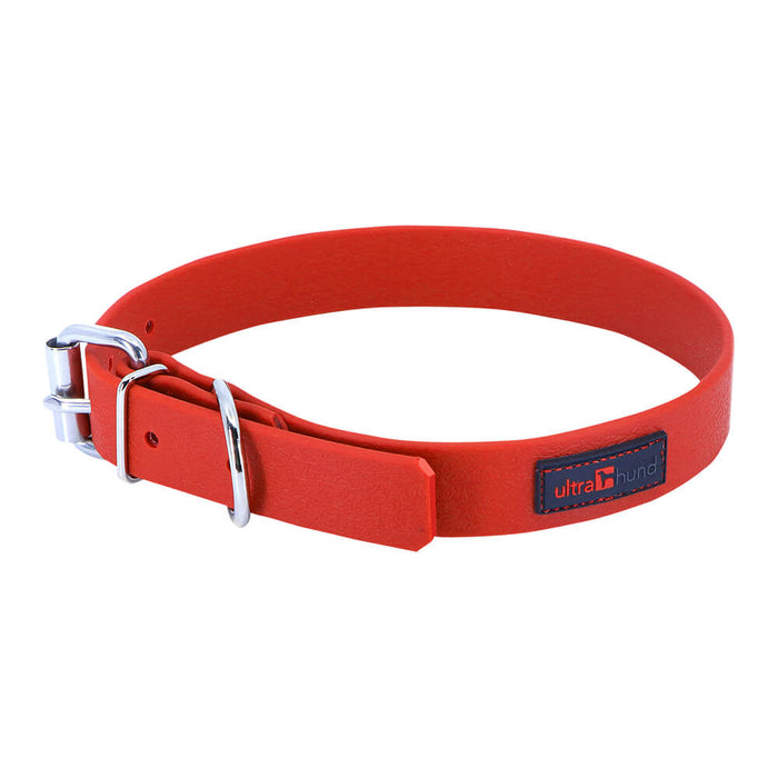 Ultrahund Play Regular Dog Collar, 1" Wide, Fits 20" to 24" - Red