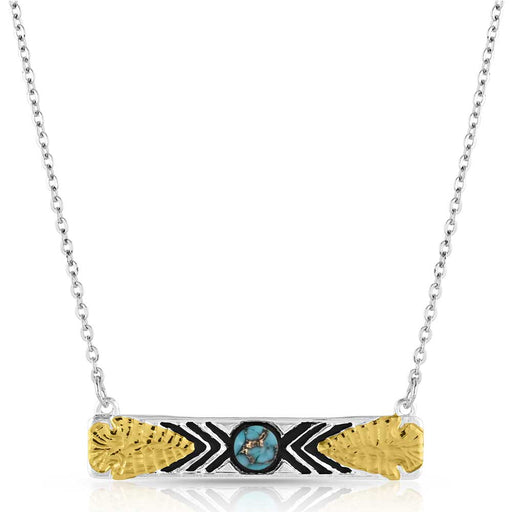 Southwest Nights Arrowhead Turquoise Necklace -   