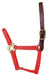 Valhoma Premium Breakaway Nylon Halter with Leather Crown - RedLarge