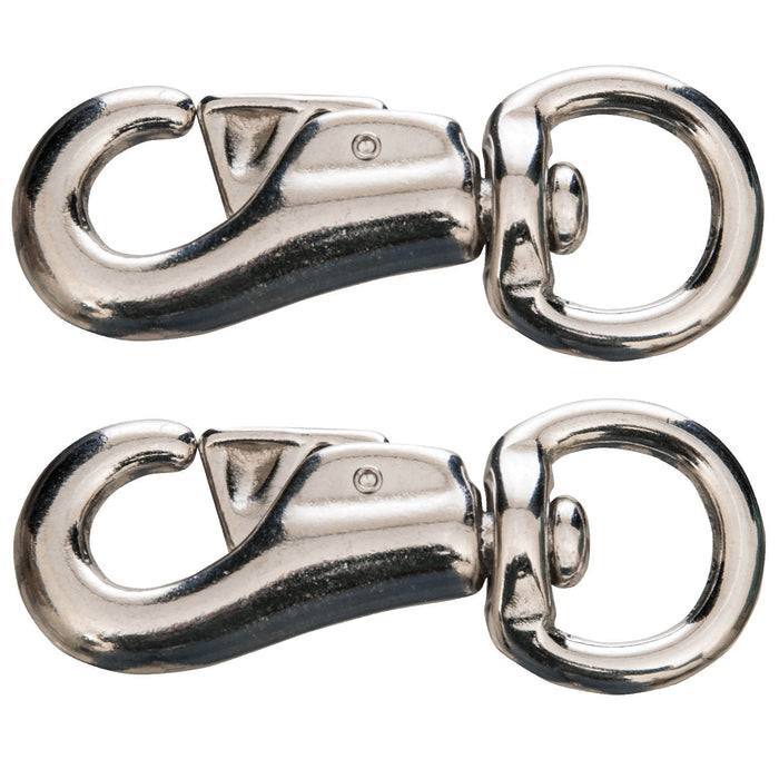 Round Eye Nickel-Plated Bull Snap, 4', 2 pk - 