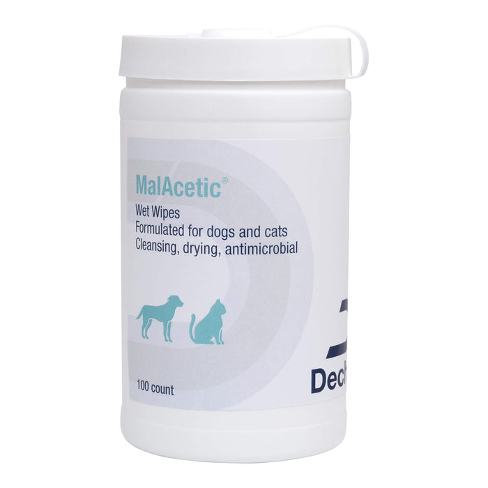 MalAcetic Wet Wipes for Dogs and Cats - 100 Count