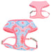 Sublime Reversible Dog Harness - Pink Tie Dye with Pink Arrows XXS - 5/8" x 14" - 16" 