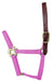 Valhoma Foal & Yearling Premium Breakaway Nylon Halter with Leather Crown - Hot Pink Foal Hot Pink