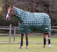 Saxon Defiant 1200D Combo Neck Medium Weight Horse Turnout, Hunter Green Plaid - 78 in  