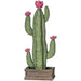 Tabletop Cactus with Pink Blooms -   