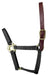 Valhoma Premium Breakaway Nylon Halter with Leather Crown - BlackSmall