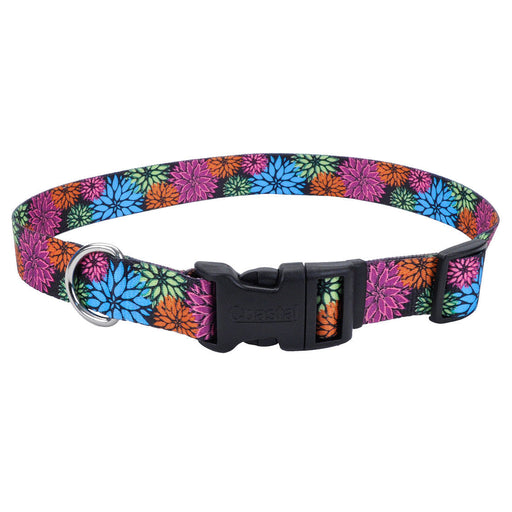 Styles Adjustable Dog Collar - Wildflower X-Small - 3/8" x 8"-12" 