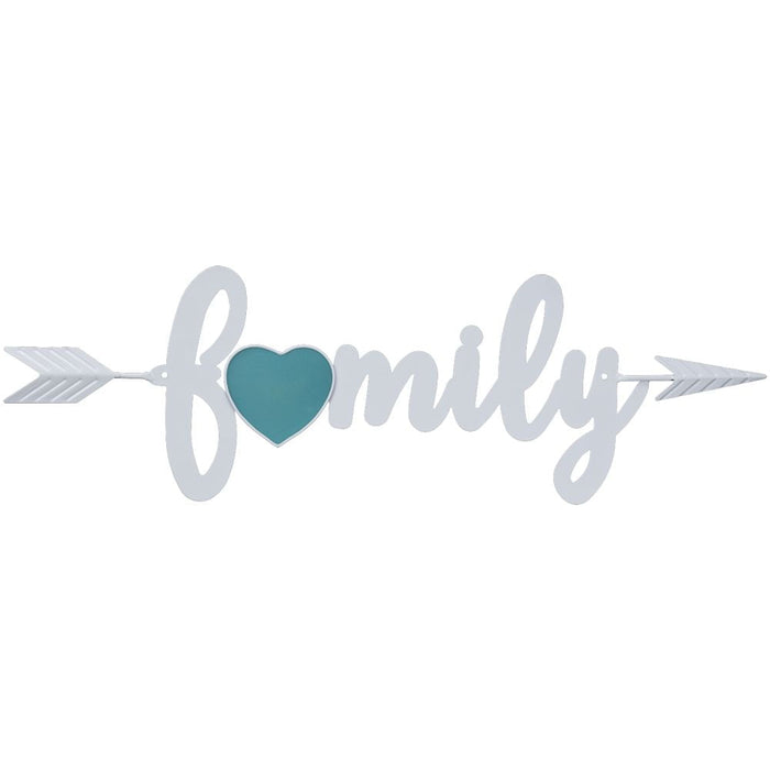 Family Arrow Metal Wall Hanging - Multi  