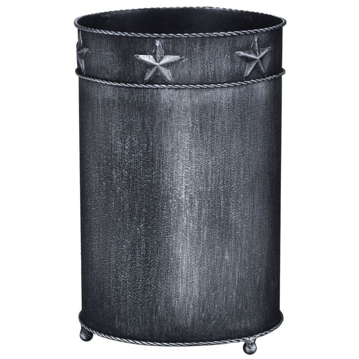 Western Star Trash Can - Black  