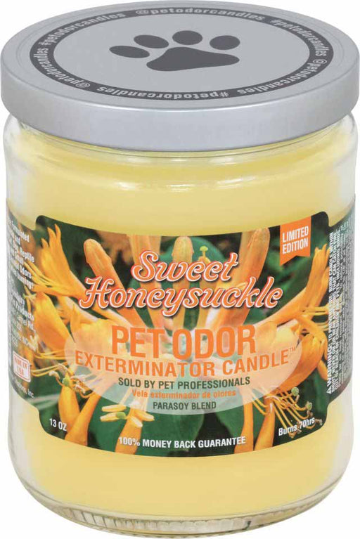 Pet Odor Exterminator Candle, Sweet Honeysuckle, 13oz -   